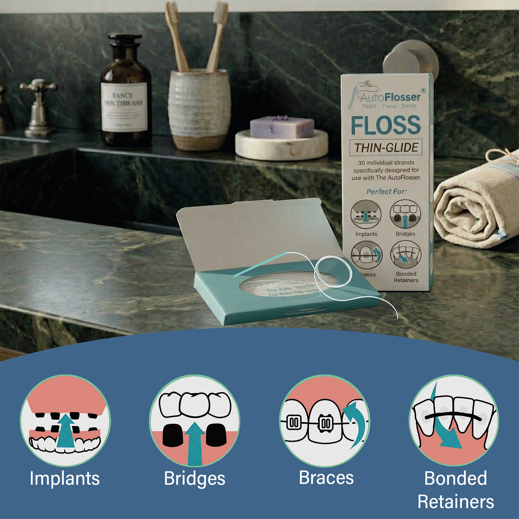 The AutoFlosser® FLOSS Refill 90 Individual Strands (3 Months Supply)