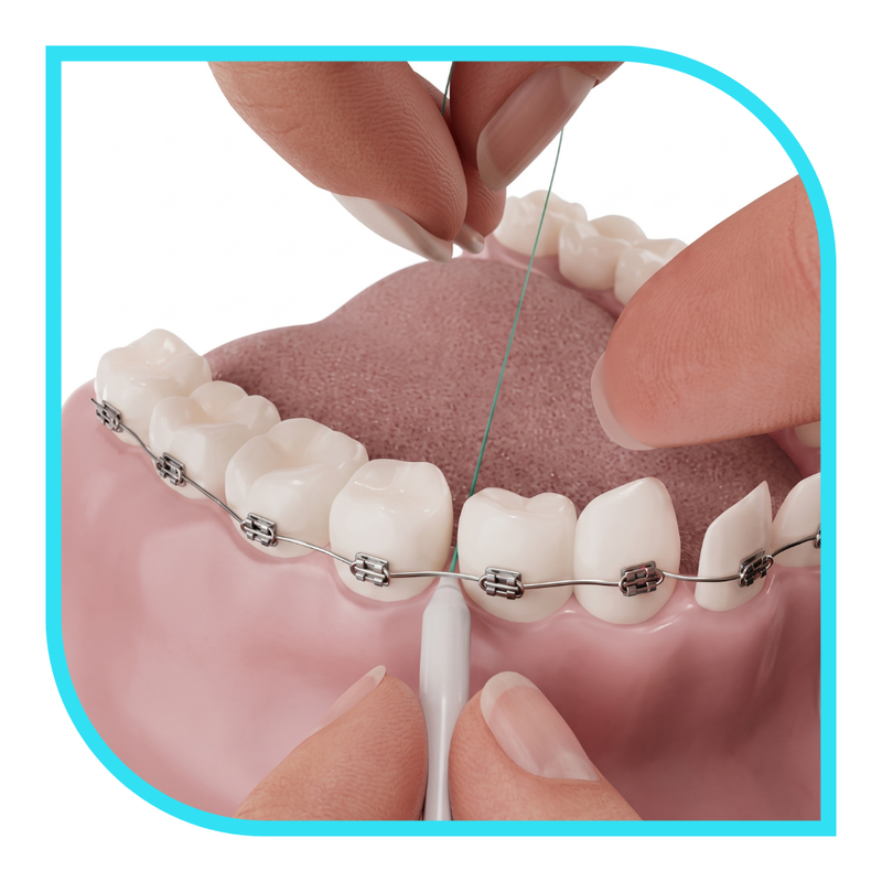 How to Floss Teeth with Braces