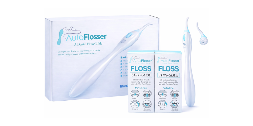 The AutoFlosser® | Starter Kit with Stiff & Thin Glide Floss