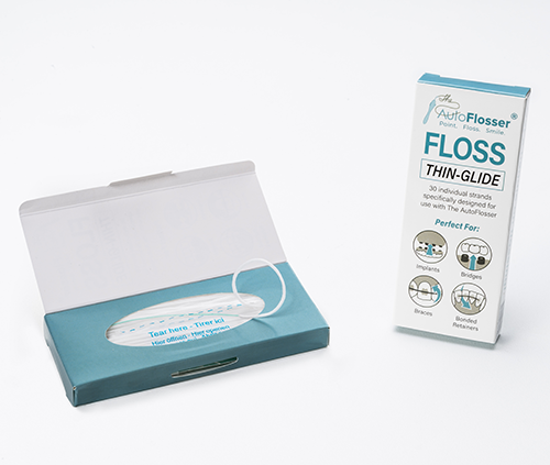 The AutoFlosser® | Starter Kit with Stiff & Thin Glide Floss