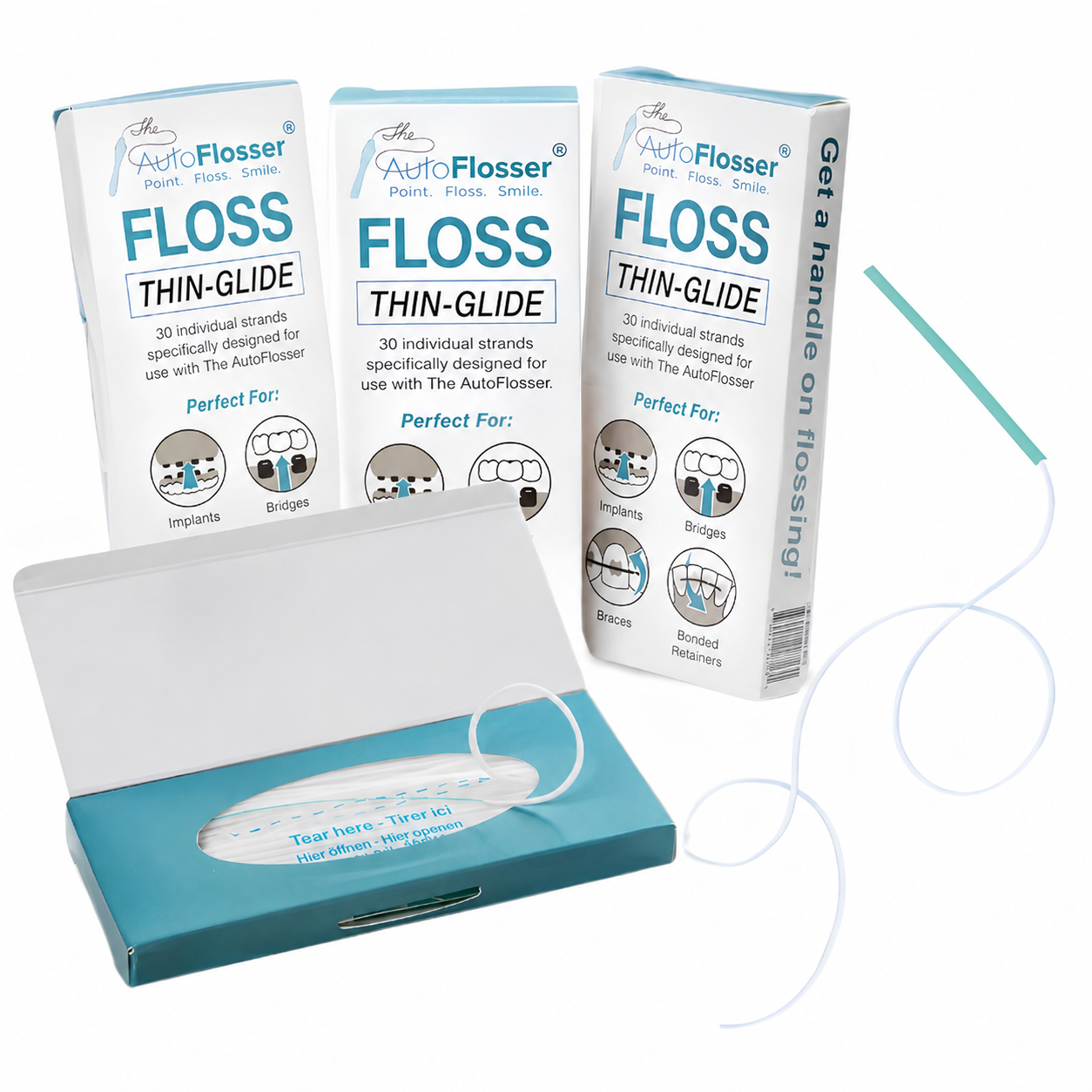 The AutoFlosser® FLOSS Refill 90 Individual Strands (3 Months Supply)