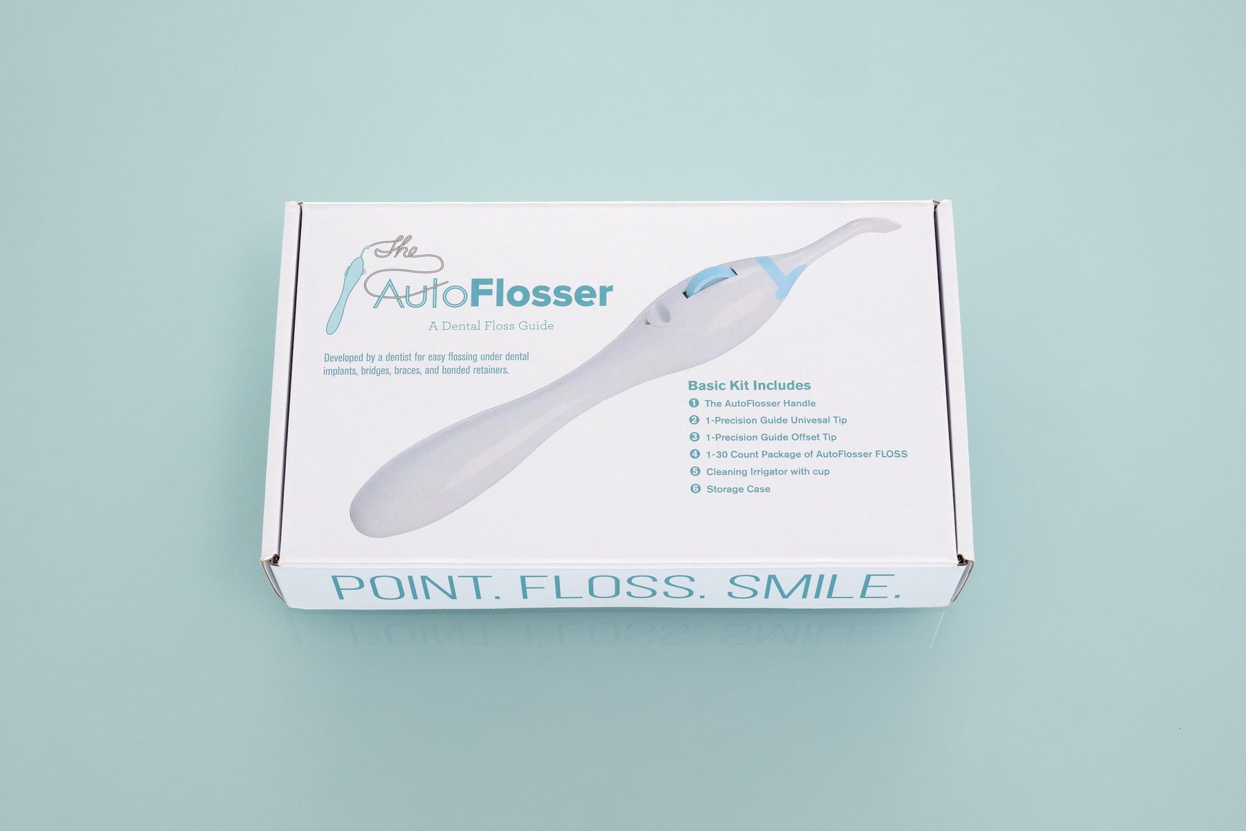The AutoFlosser® | Starter Kit with Stiff & Thin Glide Floss