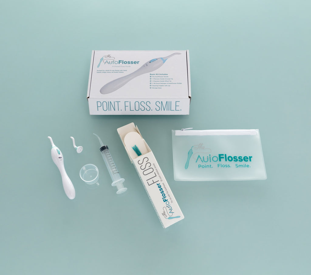 The AutoFlosser® | Starter Kit with Stiff & Thin Glide Floss